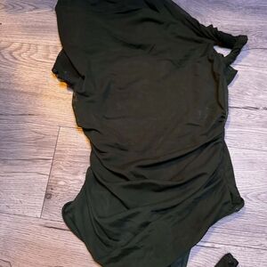 Fashion Nova Dark Green Bodysuit